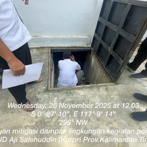 verifikasi lapangan oleh Tim Pengaduan & Penyelesaian Sengketa Lingkungan Dinas Lingkungan Hidup Kota Samarinda di RSUD Aji Muhammad Salehuddin