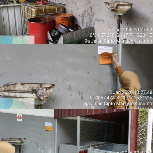 Kegiatan Verifikasi Lapangan Pengelolaan Limbah B3 di PT. Mahakam Berlian Samjaya (Mitsubishi Fuso Truck & Bus)