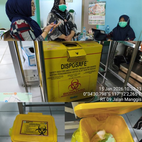 DLH Samarinda Verifikasi Kepatuhan Pengelolaan Limbah B3 Puskesmas Bukuan