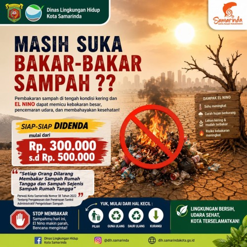 STOP MELAKUKAN PEMBAKARAN SAMPAH ‼️