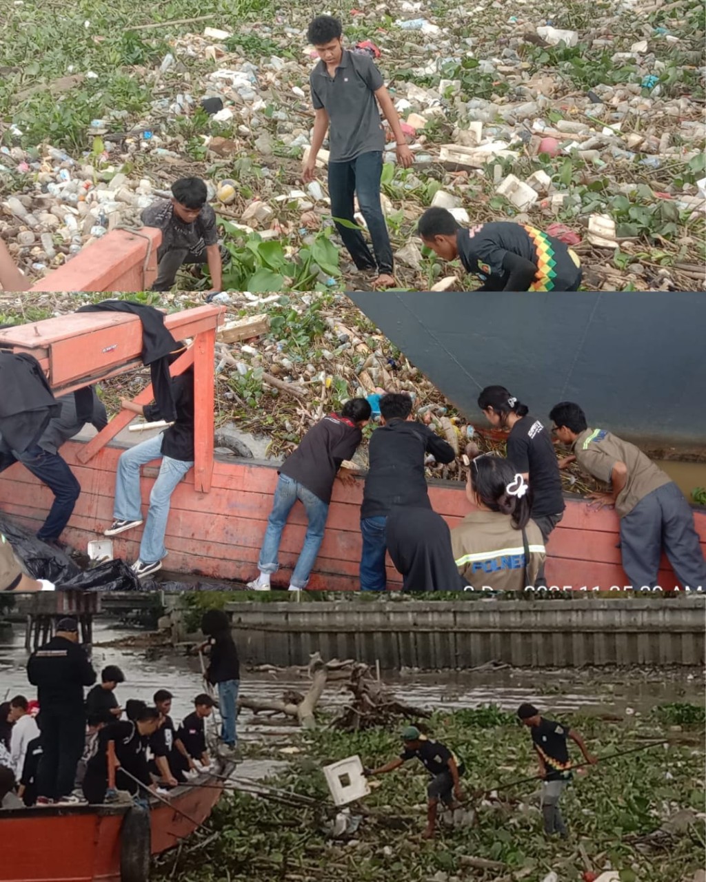 FKMTSI Kalimantan Gelar Pengabdian Lingkungan di Sungai Karang Mumus