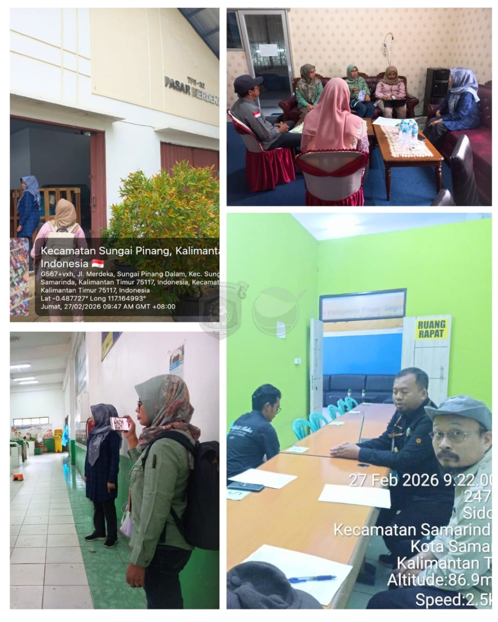 Verifikasi Kinerja Pengelolaan Sampah Kawasan di Pasar Samarinda