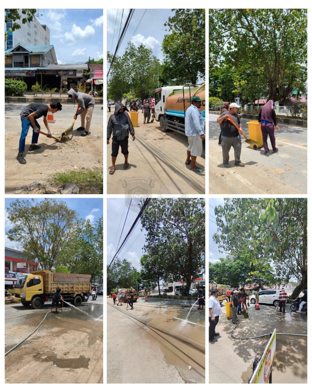 DLH Samarinda Bersihkan Jalan KH. Wahid Hasyim Demi Keselamatan Pengguna Jalan