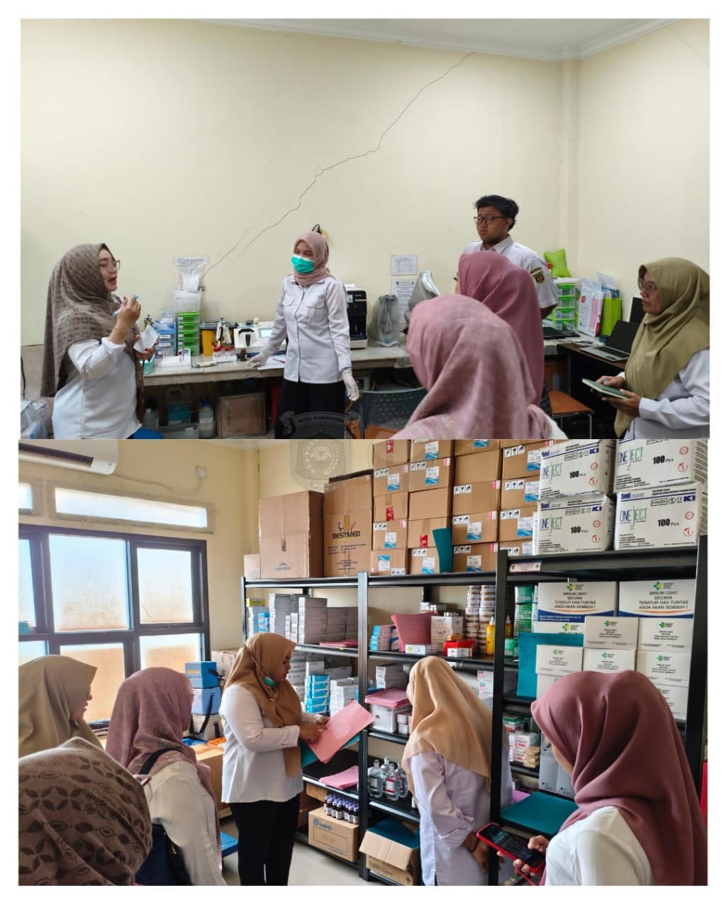 DLH Samarinda Verifikasi Kepatuhan Pengelolaan Limbah B3 UPTD. Puskesmas Bengkuring