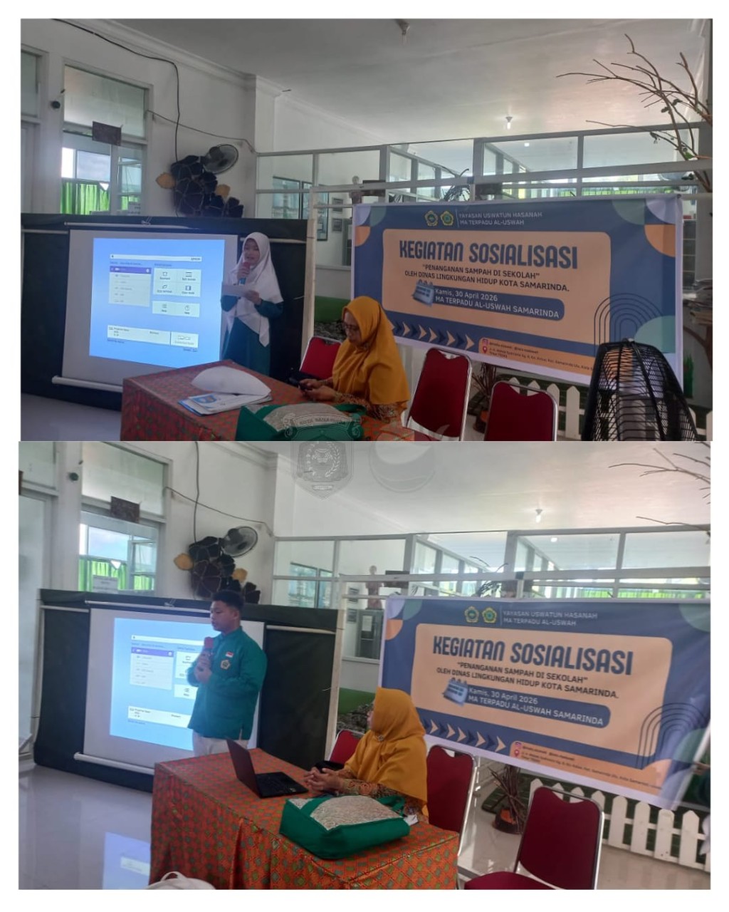 DLH Samarinda Bina Pengelolaan Sampah di Yayasan Uswatun Hasanah