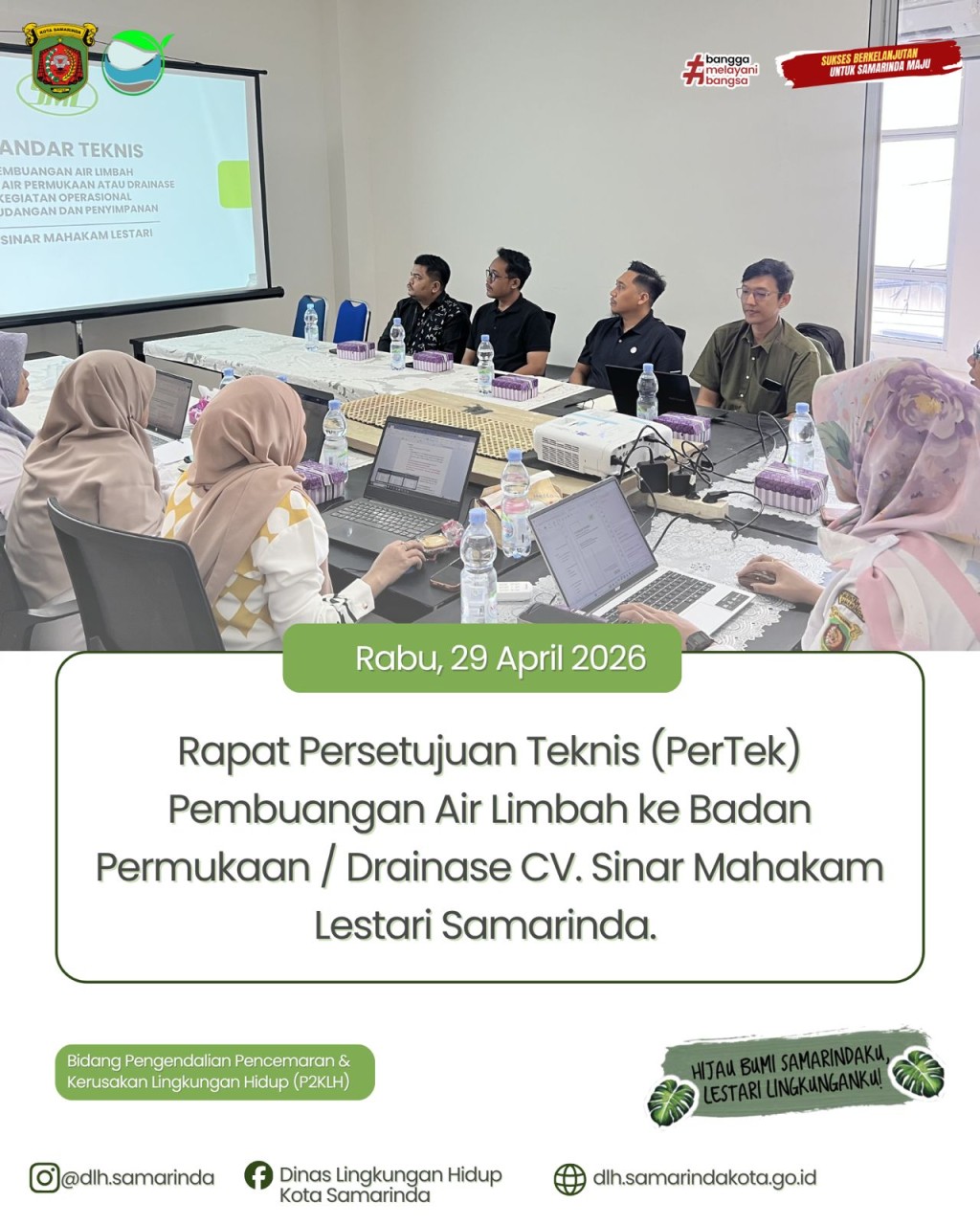 Rapat Pembahasan Substansi Teknis Persetujuan Teknis CV Sinar Mahakam Lestari Samarinda