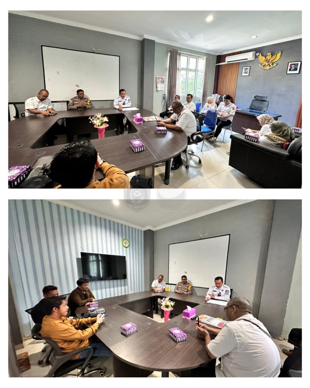 Rapat Koordinasi terkait Permasalahan Limpasan Tanah/Lumpur Ke Badan Jalan H.A.M.M Rifaddin,