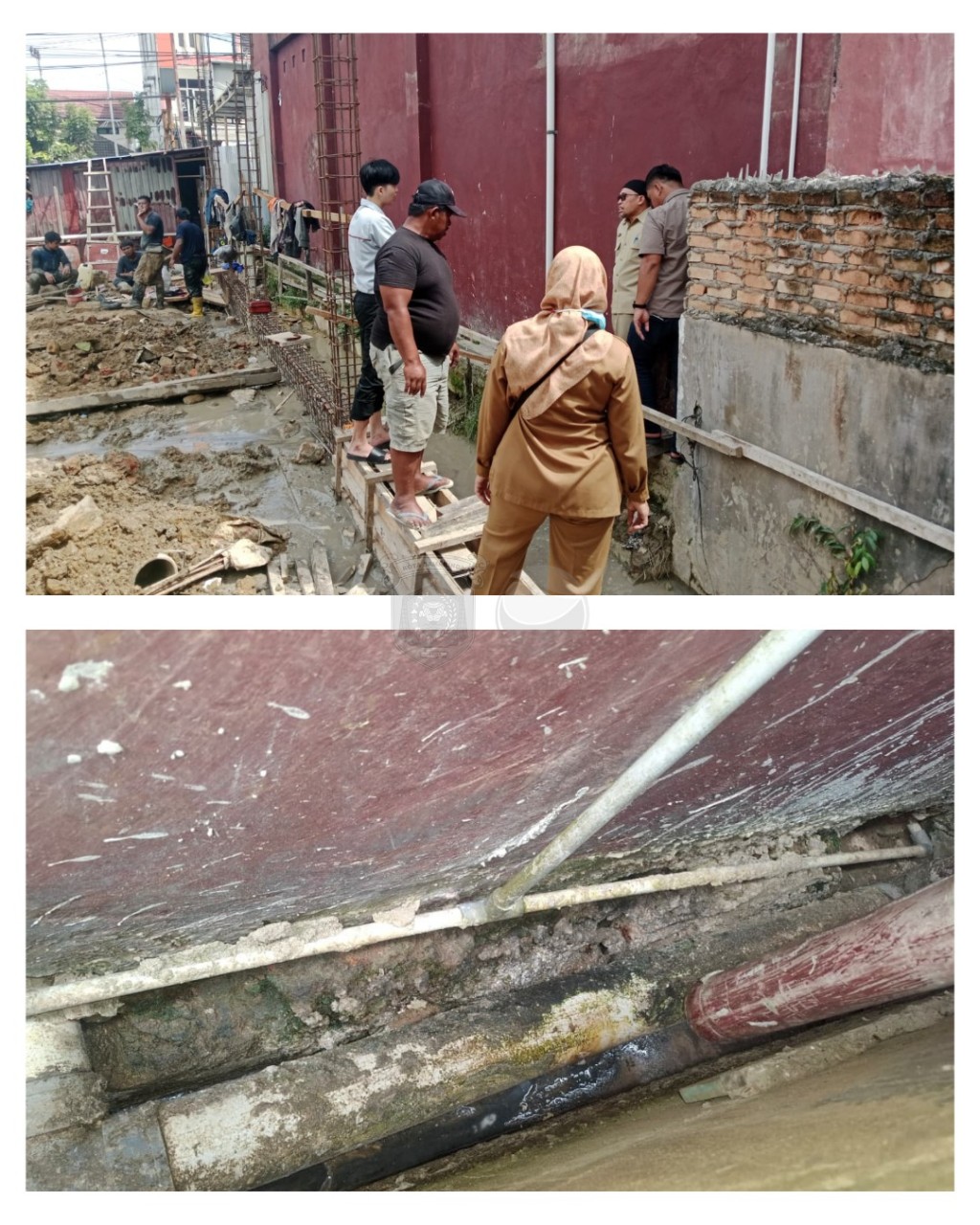 Verifikasi lapangan pengaduan dugaan pencemaran akibat pembuangan limbah Restoran Cepat Saji Mimi Chicken, Jalan A.W. Syahranie