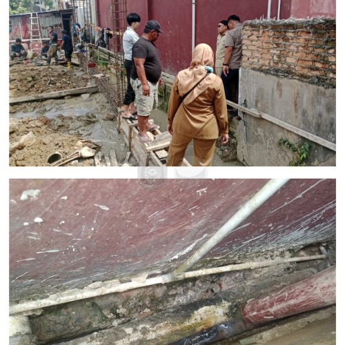 Verifikasi lapangan pengaduan dugaan pencemaran akibat pembuangan limbah Restoran Cepat Saji Mimi Chicken, Jalan A.W. Syahranie