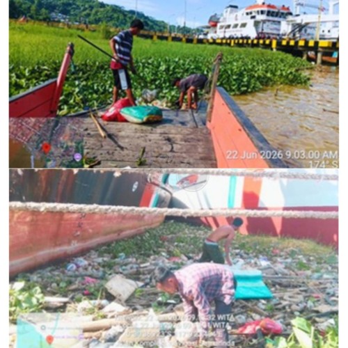 DLH Samarinda Laksanakan Pembersihan Rutin di Muara Karang Mumus