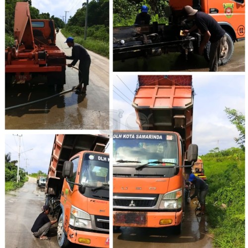 DLH Samarinda Wajibkan Pembersihan Truk Sampah setelah di TPA