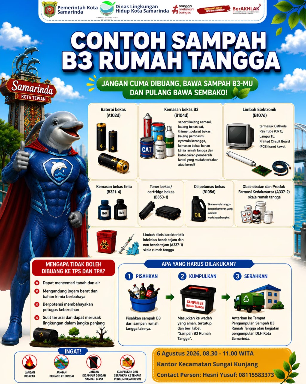 *♻️ SIGAP SAMPAH B3 Hadir di Sungai Kunjang! 🌿*
