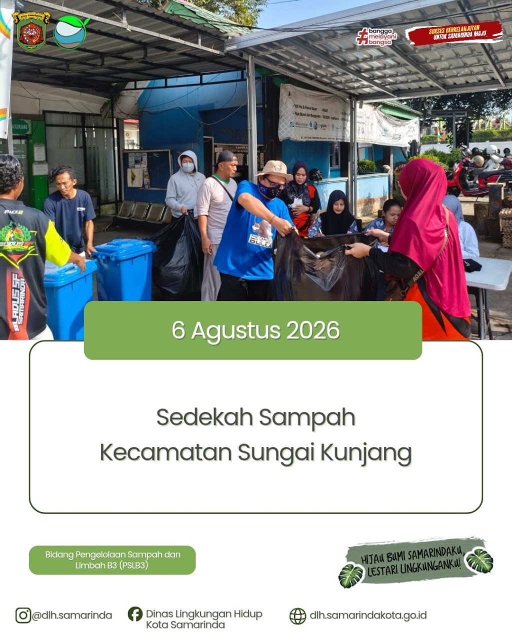 DLH Samarinda Gelar Aksi Sedekah Sampah di Sungai Kunjang