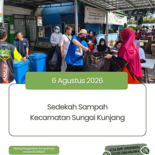 DLH Samarinda Gelar Aksi Sedekah Sampah di Sungai Kunjang