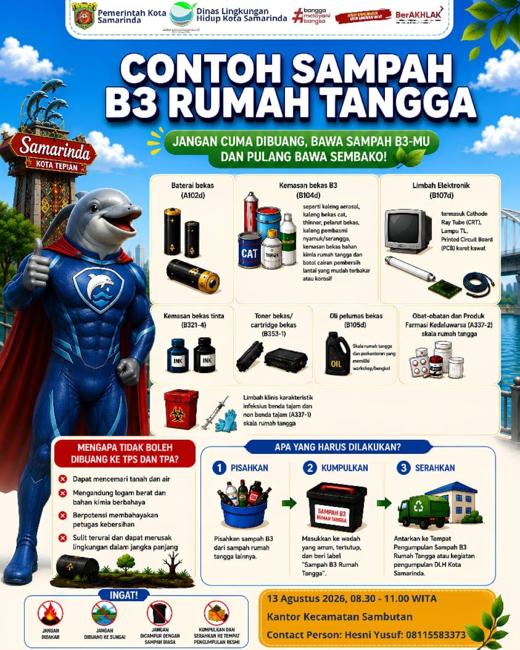 *♻️ SIGAP SAMPAH B3 Hadir di Sambutan! 🌿*