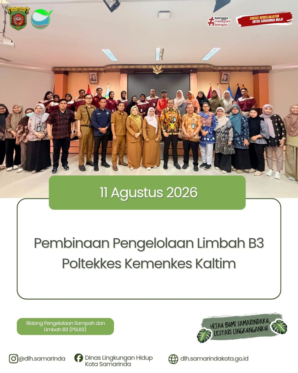 DLH Samarinda Bina Pengelolaan Limbah B3 di Poltekkes Kaltim