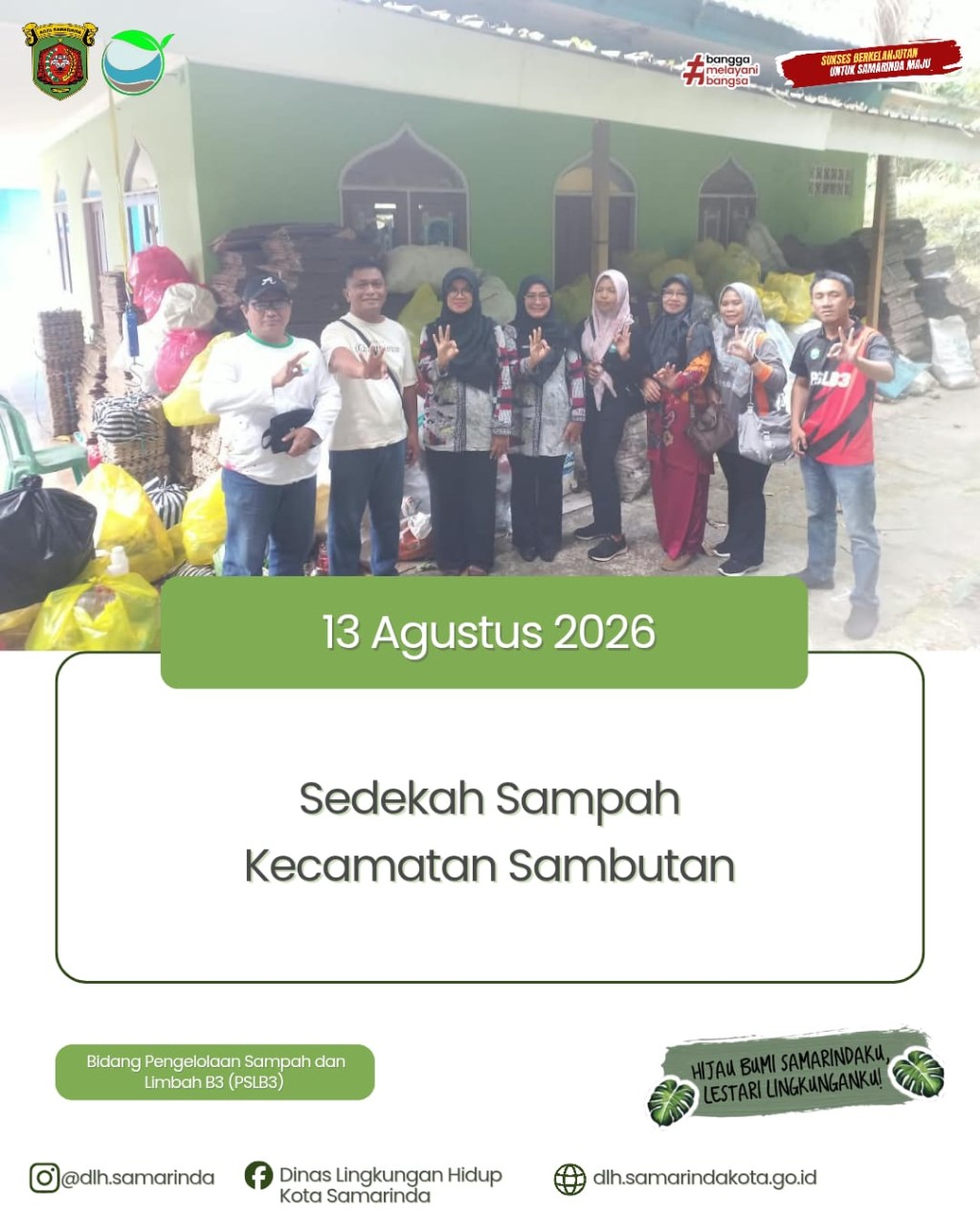 DLH Samarinda Gelar Aksi Sedekah Sampah di Sambutan