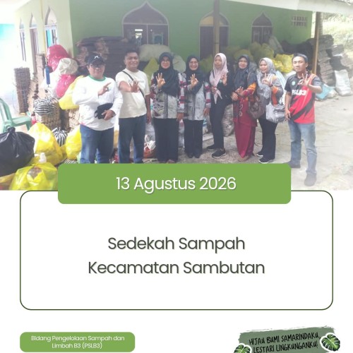 DLH Samarinda Gelar Aksi Sedekah Sampah di Sambutan