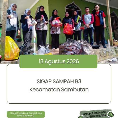 DLH Samarinda Selenggarakan Aksi SIGAP Sampah B3 di Sambutan