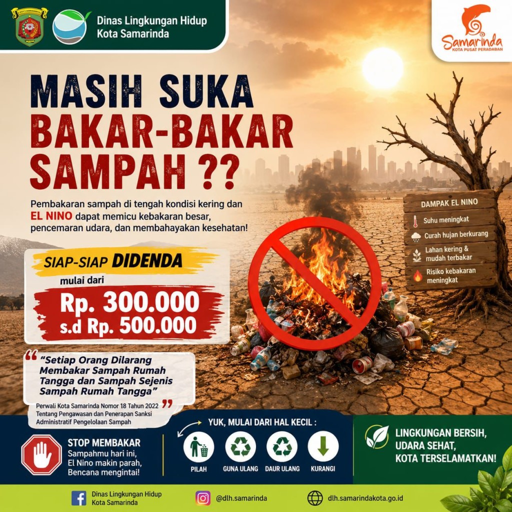 STOP MELAKUKAN PEMBAKARAN SAMPAH ‼️
