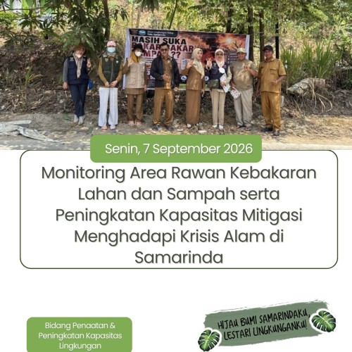 Pemasangan spanduk larangan pembakaran sampah dalam rangka pencegahan kebakaran