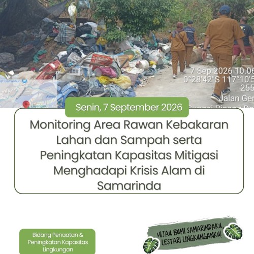 Monitoring dan tindakan penanganan pembakaran sampah di Jl Perintis Gang Salak, Kelurahan Mugirejo dan Gang Al Haq Kelurahan Mugirejo