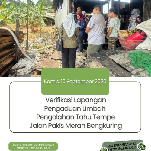 Verifikasi Lapangan Pengaduan Pengolahan Tahu Tempe