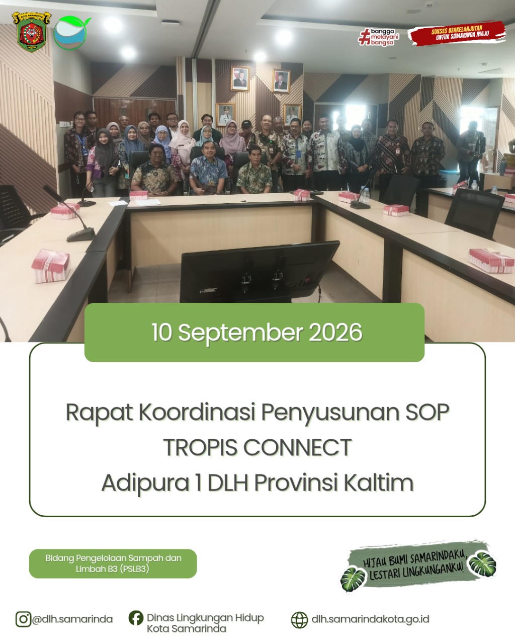 DLH Kota Samarinda Matangkan SOP TROPIS CONNECT Melalui Rapat Koordinasi