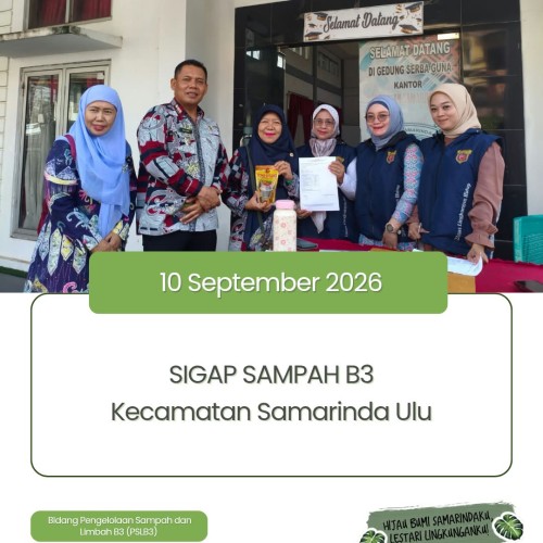 DLH Samarinda Selenggarakan Aksi SIGAP Sampah B3 di Samarinda Ulu