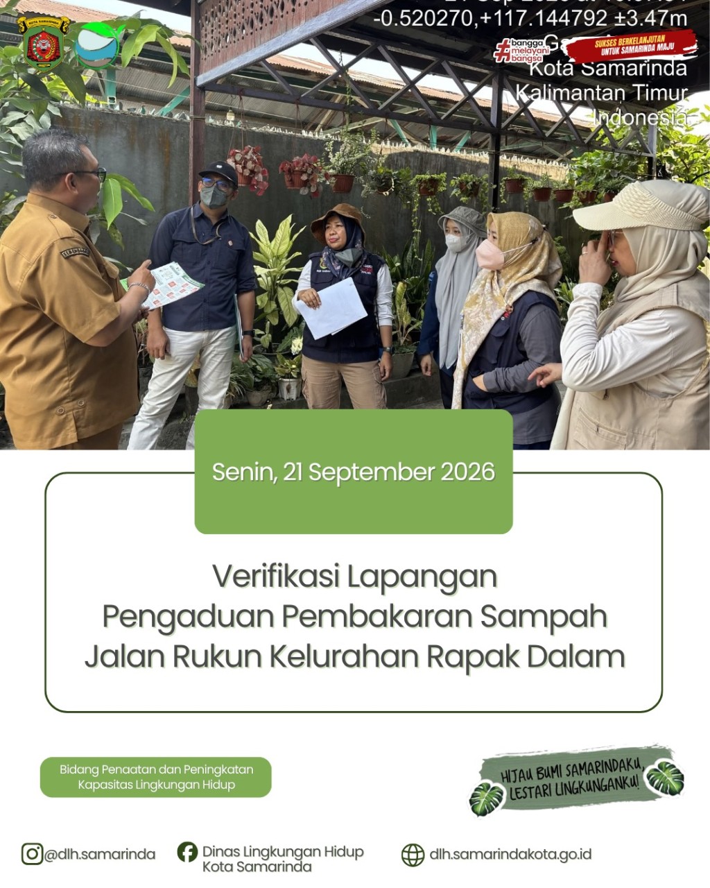 PEMANTAUAN KUALITAS AIR DANAU KOTA SAMARINDA