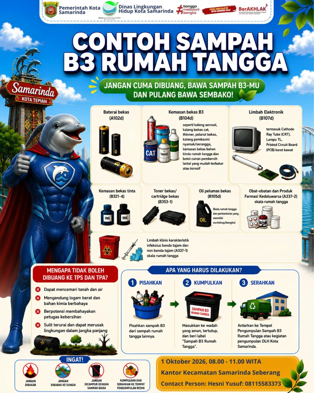 SIGAP SAMPAH B3 Hadir di Kantor Kecamatan Samarinda Seberang!