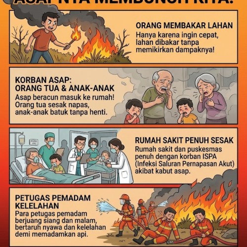 🔥 HENTIKAN BAKAR LAHAN! 🔥 Asapnya membahayakan kita!