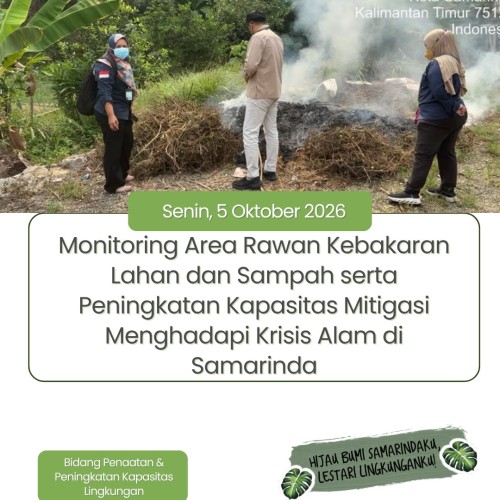 Monitoring dan tindakan penanganan pembakaran sampah pada HANUM MART JL. Ir. H. Juanda